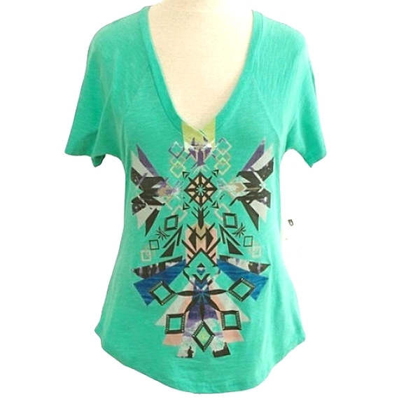 Element Aztec/Tribal Design Cotton Blend Tee NEW Sz. Sm - Picture 1 of 5